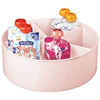 mDesign Base giratoria para cocina y baño – Bandeja redonda con 5 compartimentos y bordes altos – Estantes giratorios…